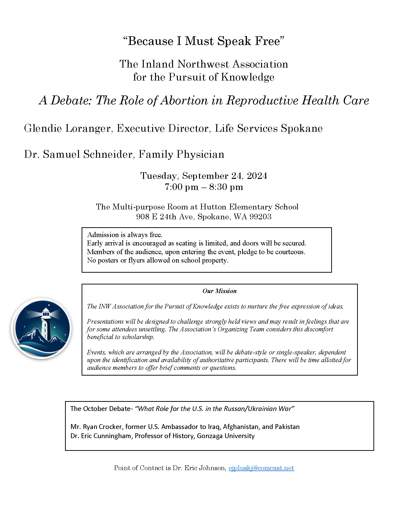 INW Role of Abortion flyer